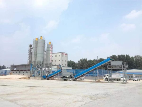 稳定土拌合站设备现场图
